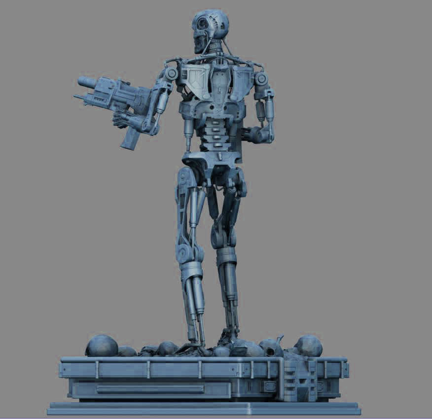 Terminator T-800 Endoskeleton 3D print model_39