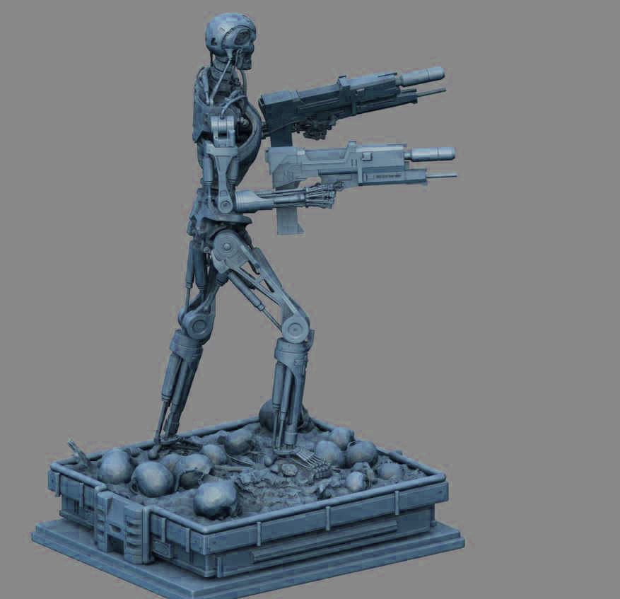 Terminator T-800 Endoskeleton 3D print model_17