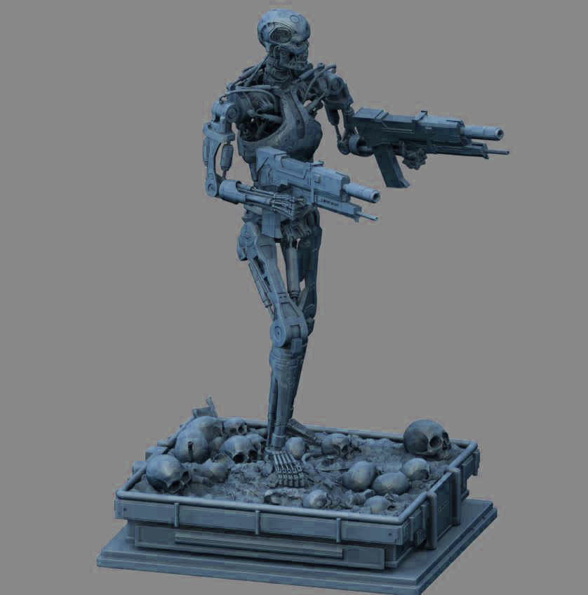 Terminator T-800 Endoskeleton 3D print model_18