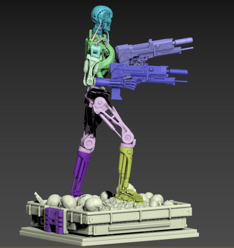 Terminator T-800 Endoskeleton 3D print model_61