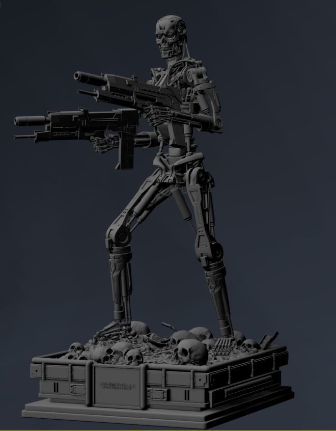 Terminator T-800 Endoskeleton 3D print model_54