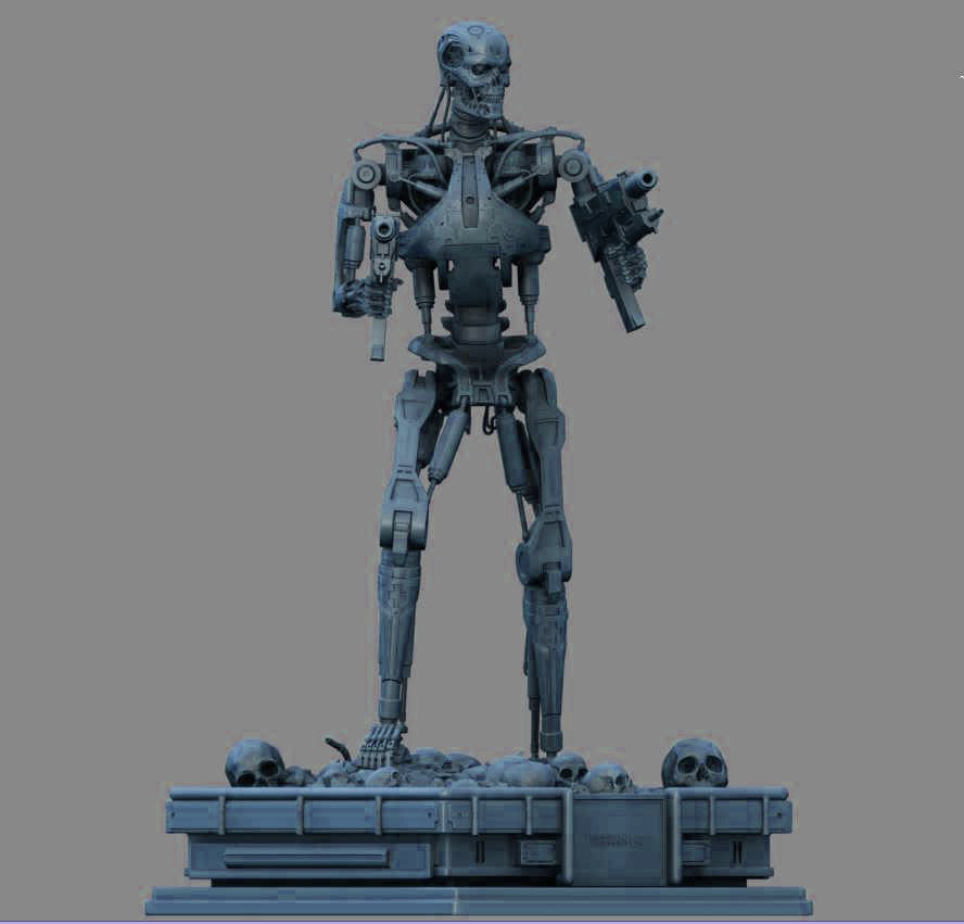 Terminator T-800 Endoskeleton 3D print model_40