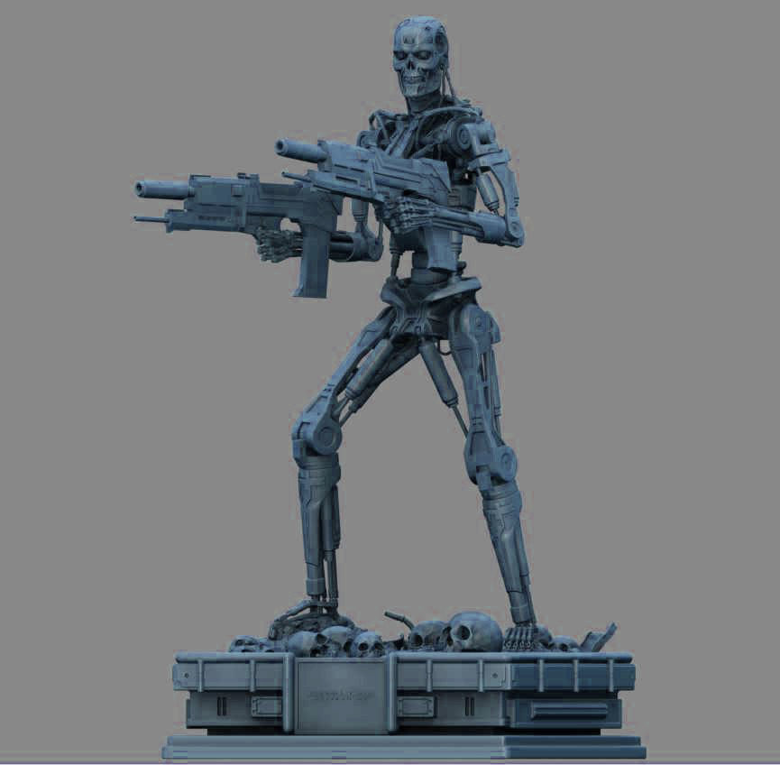 Terminator T-800 Endoskeleton 3D print model_11