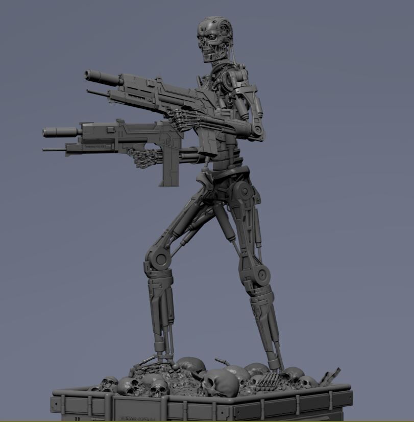 Terminator T-800 Endoskeleton 3D print model_48