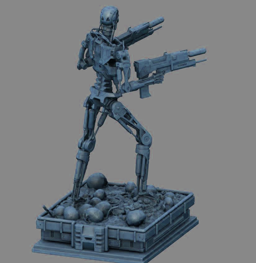 Terminator T-800 Endoskeleton 3D print model_3