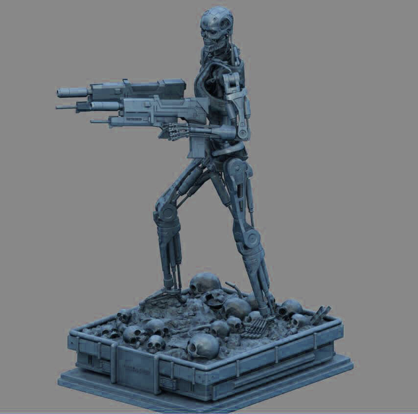 Terminator T-800 Endoskeleton 3D print model_20
