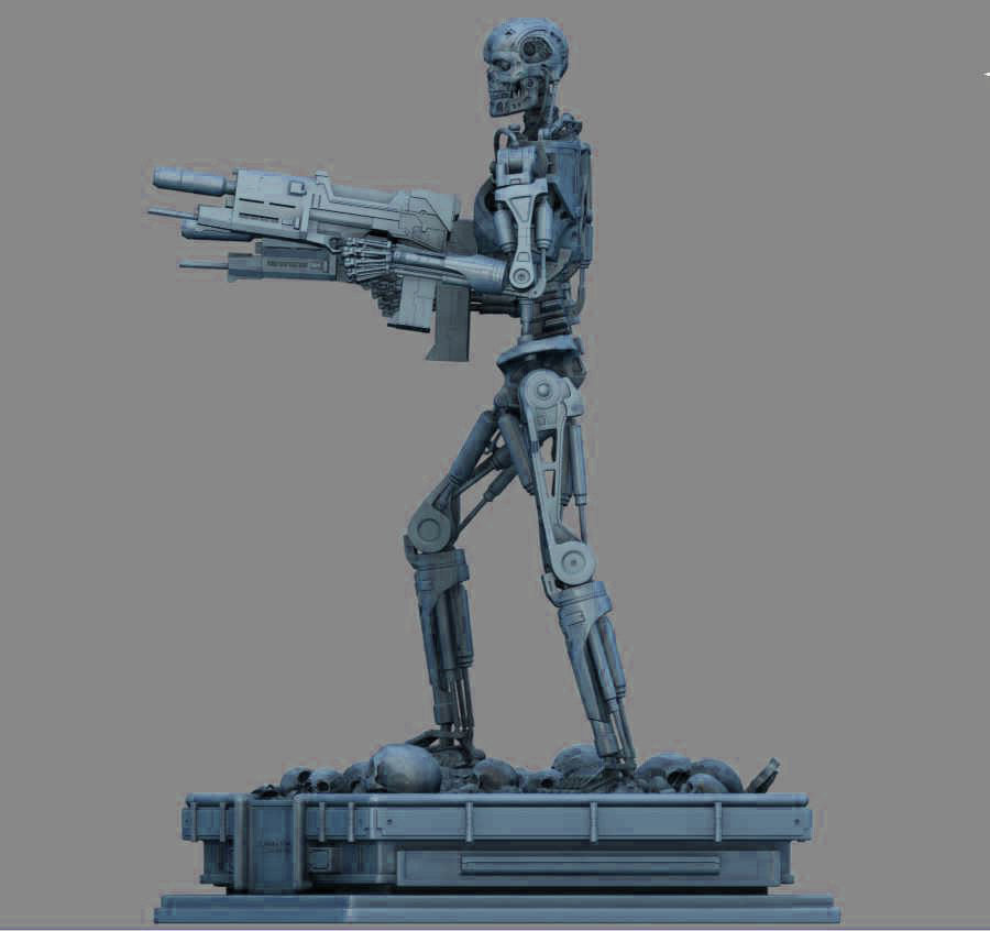Terminator T-800 Endoskeleton 3D print model_38