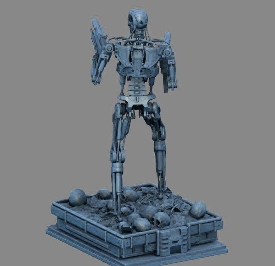 Terminator T-800 Endoskeleton 3D print model_15