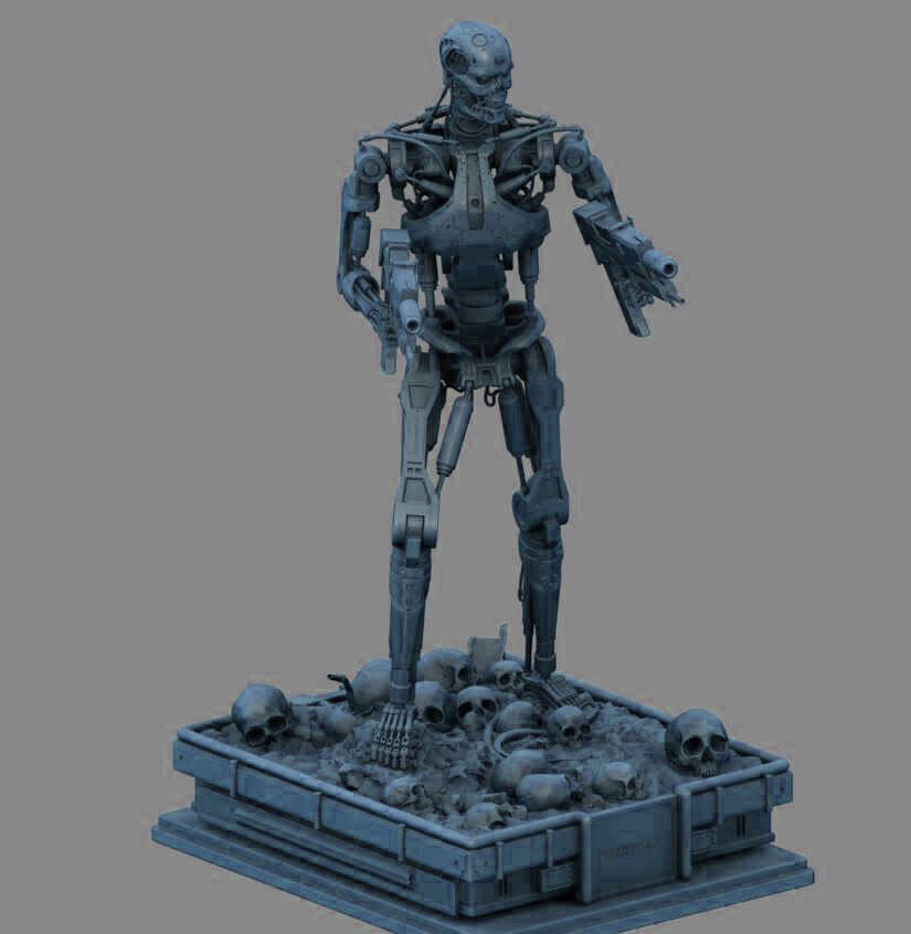 Terminator T-800 Endoskeleton 3D print model_21