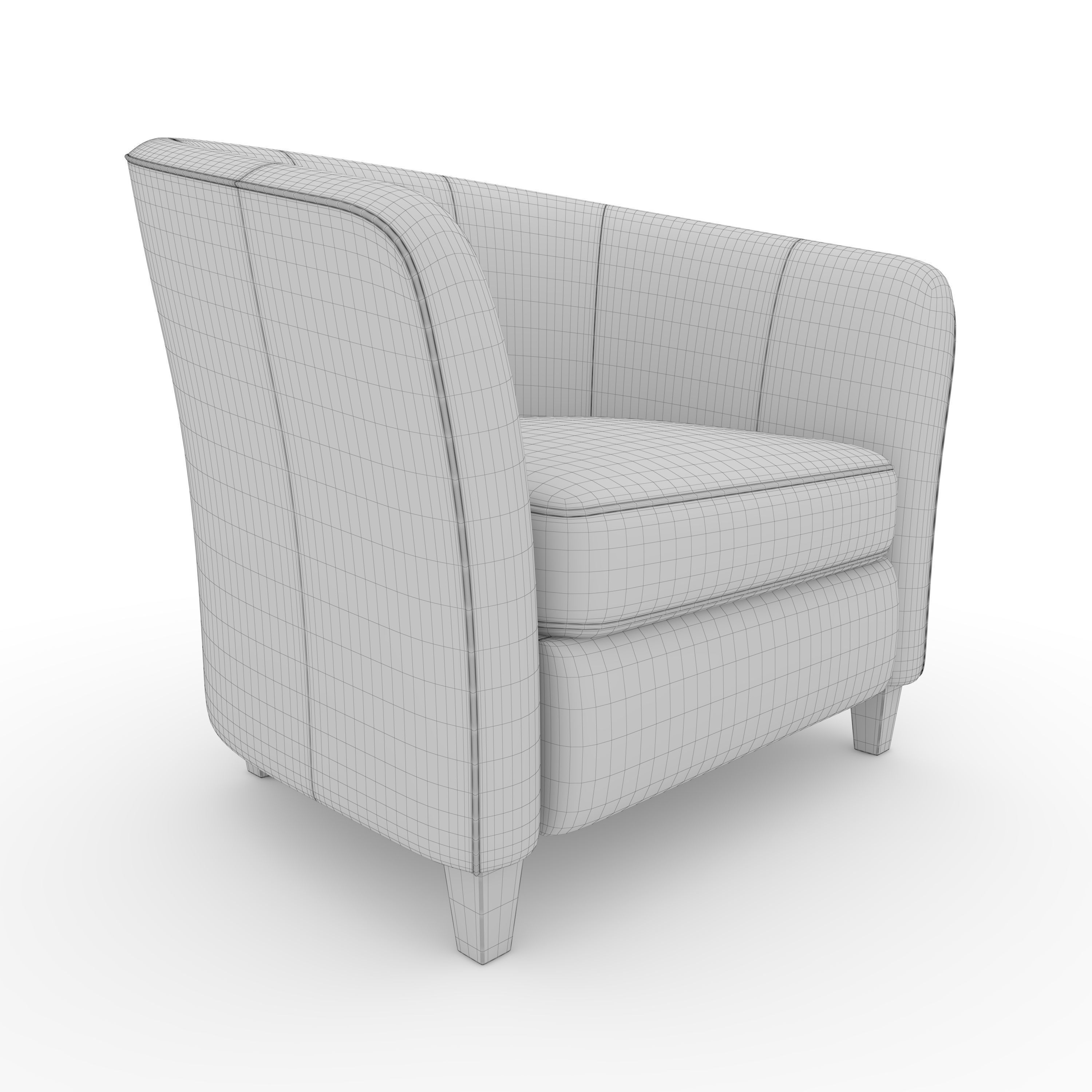 Armchair 58 3D model_9