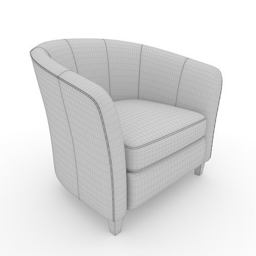 Armchair 58 3D model 2