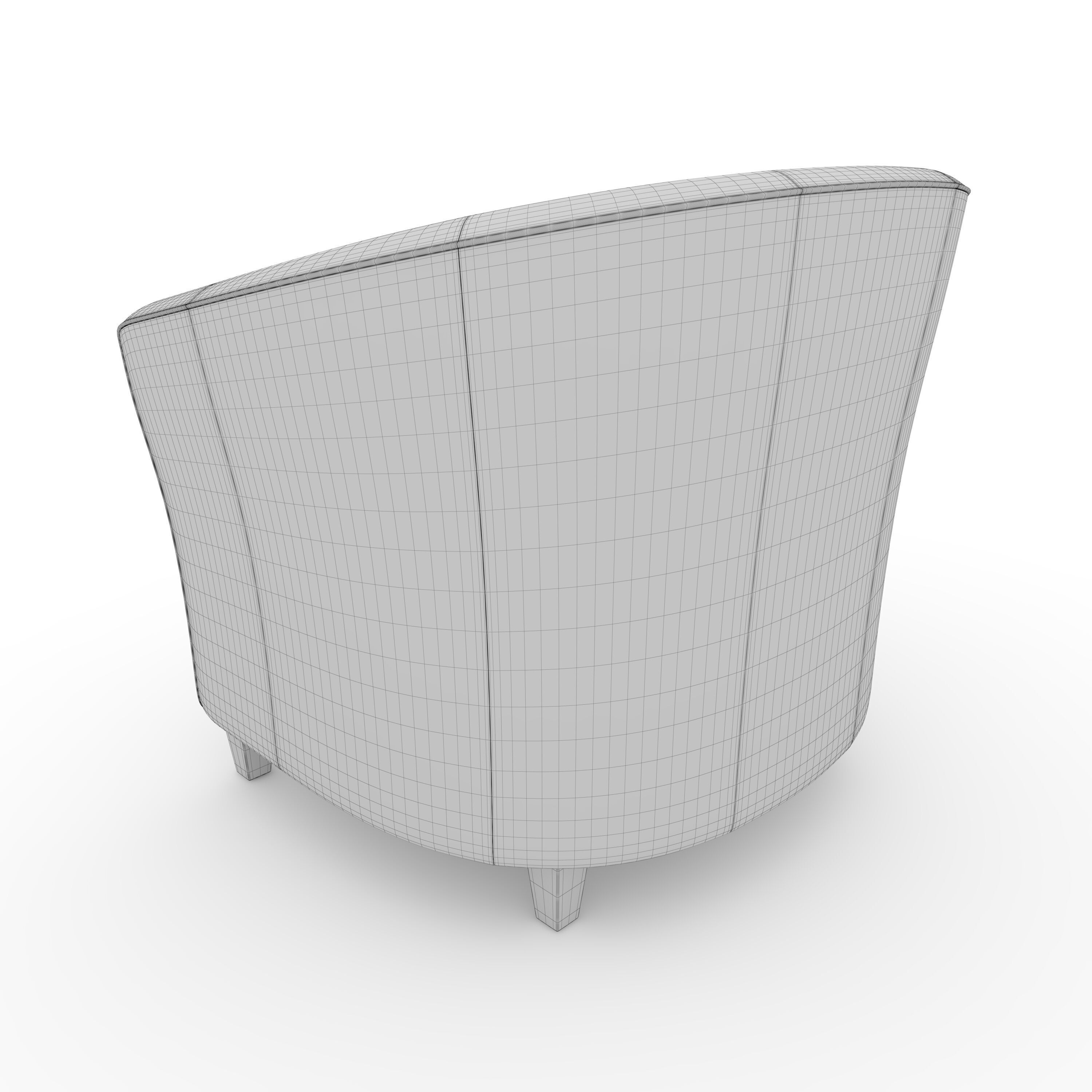 Armchair 58 3D model_7