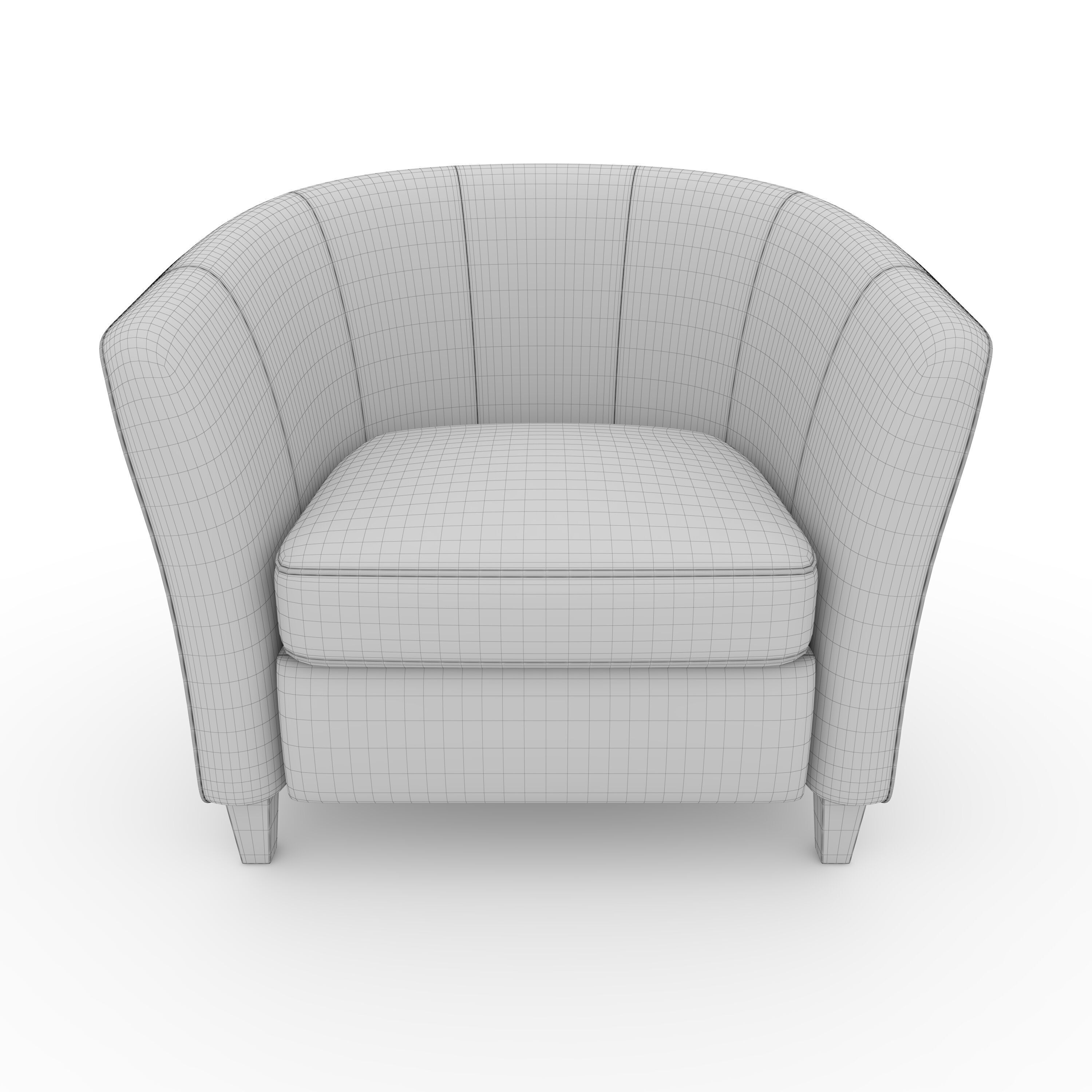 Armchair 58 3D model_3