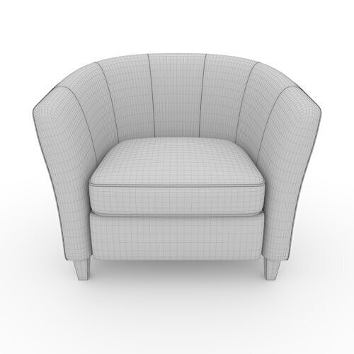 Armchair 58 3D model 4