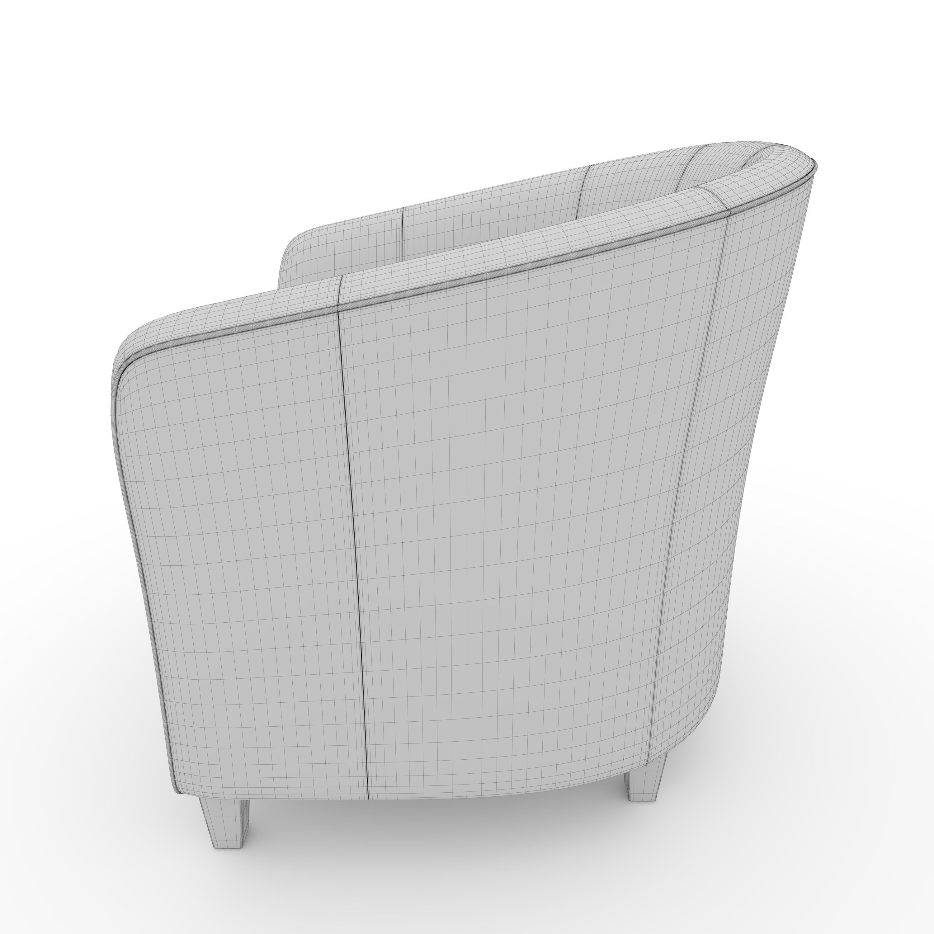 Armchair 58 3D model_5