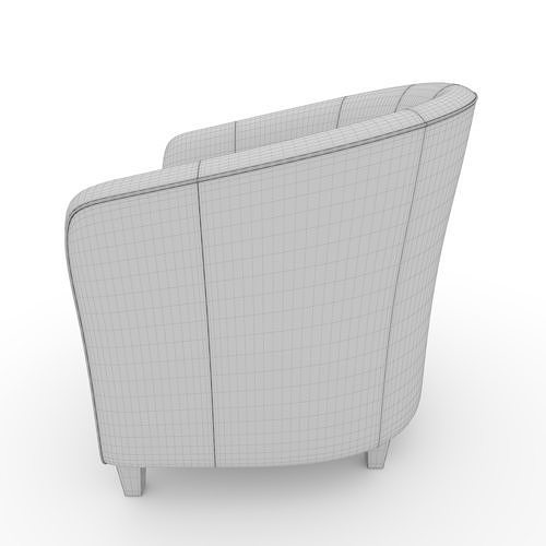 Armchair 58 3D model 6