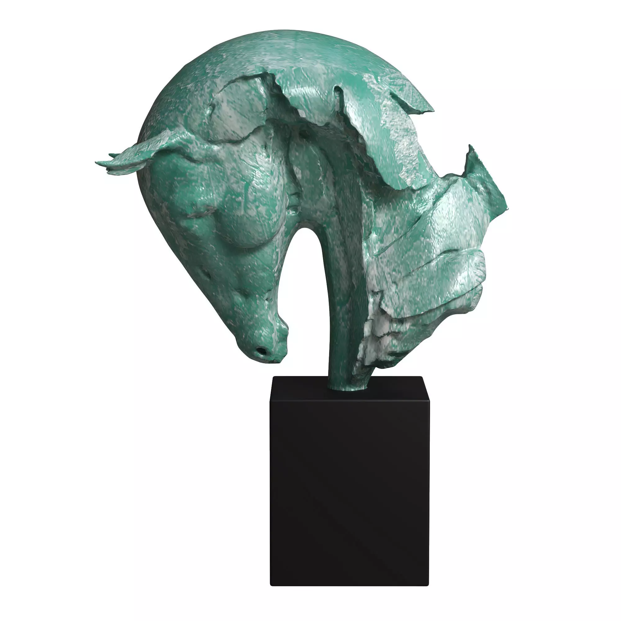 Abstract horse sculpture 3D model