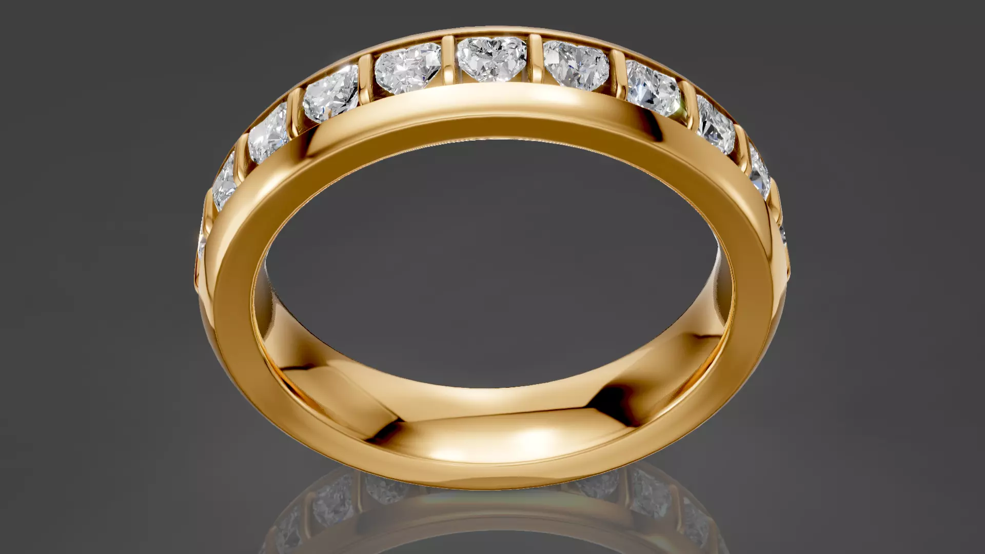 Heart Infinity Ring 3D print model_0