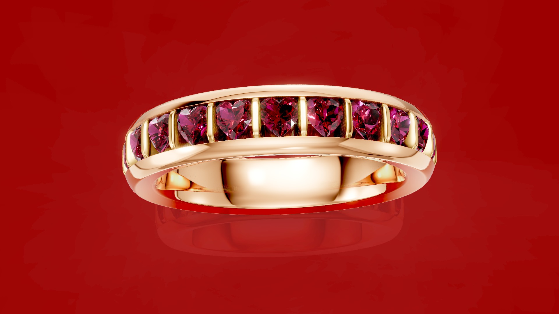 Heart Infinity Ring 3D print model_1