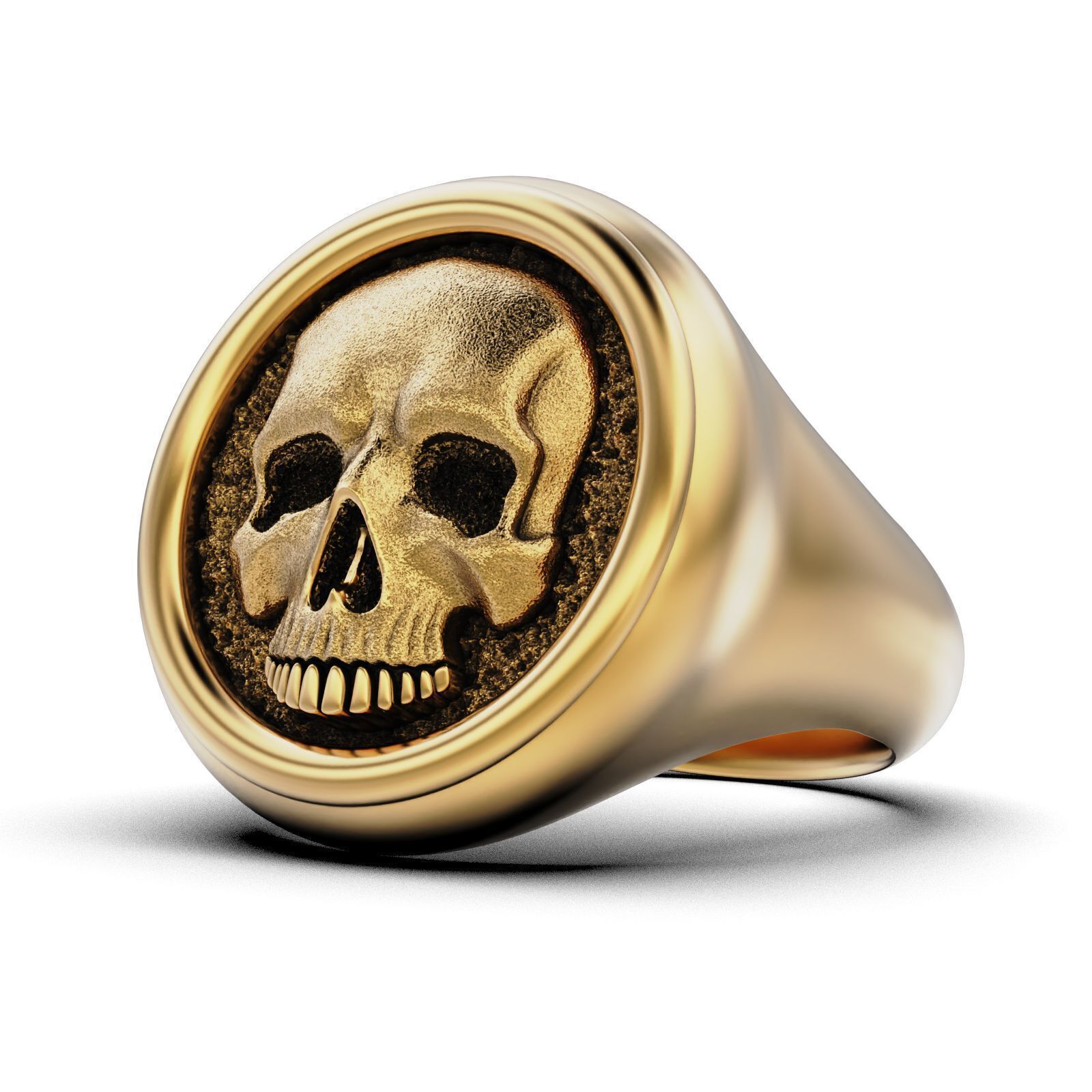 Skull Signet Ring 3D print model_15