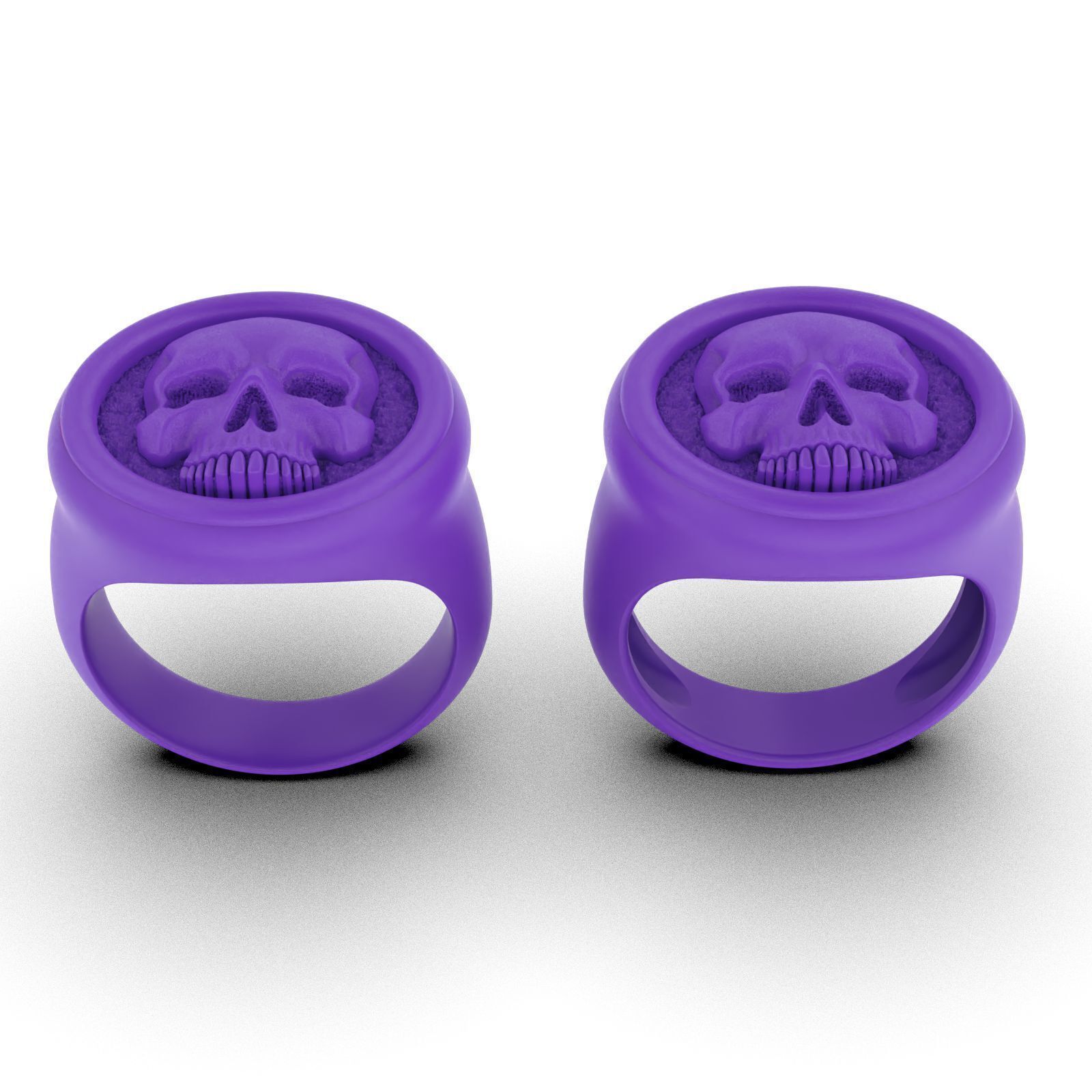 Skull Signet Ring 3D print model_7