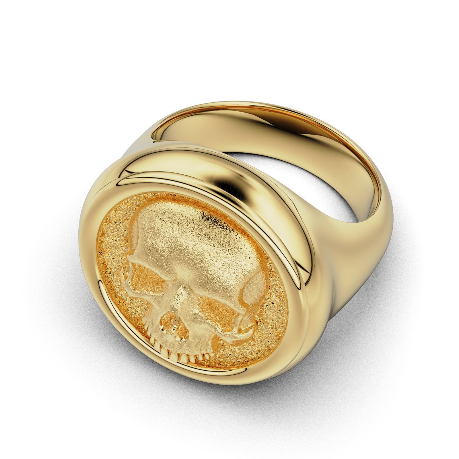 Skull Signet Ring 3D print model_31