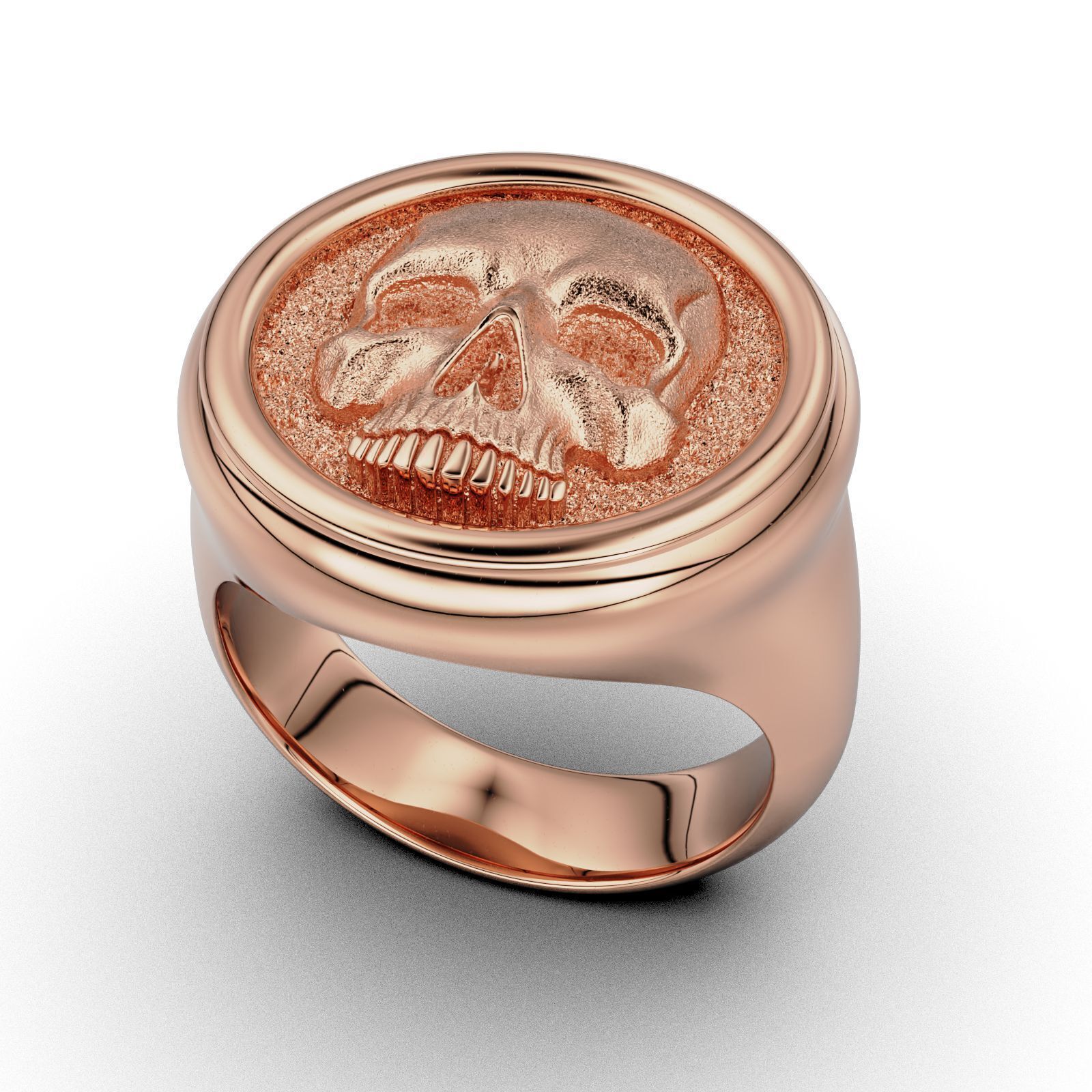 Skull Signet Ring 3D print model_18