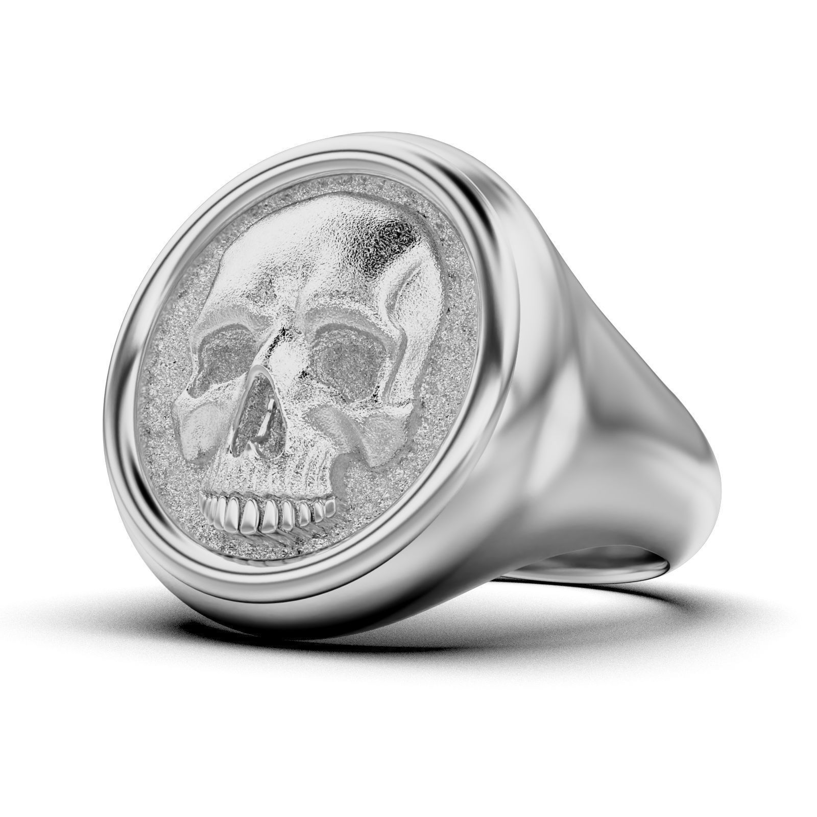 Skull Signet Ring 3D print model_25