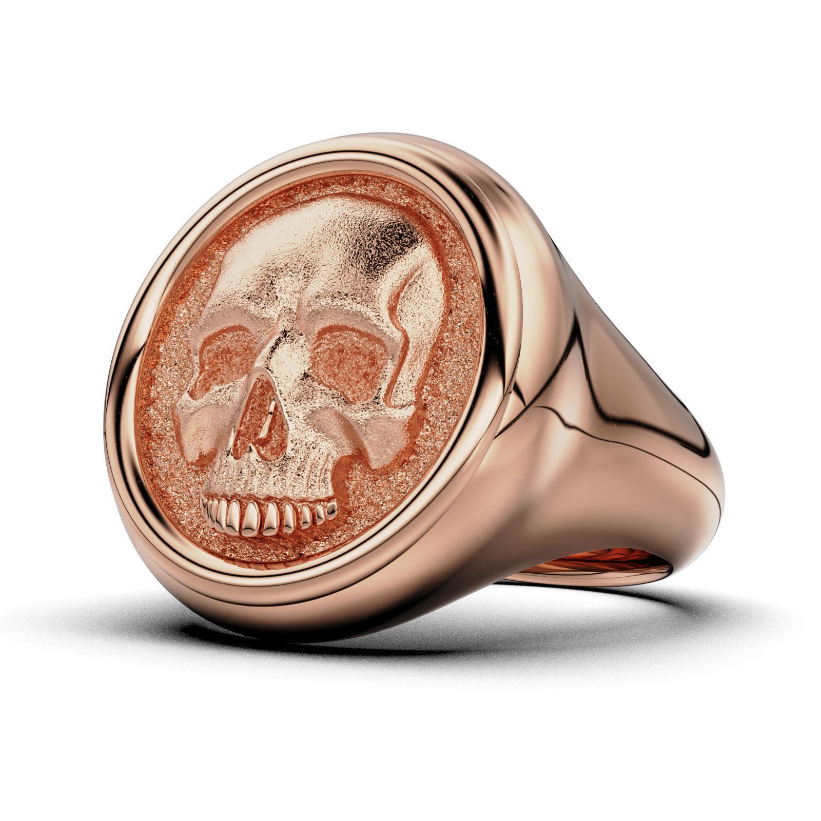 Skull Signet Ring 3D print model_21