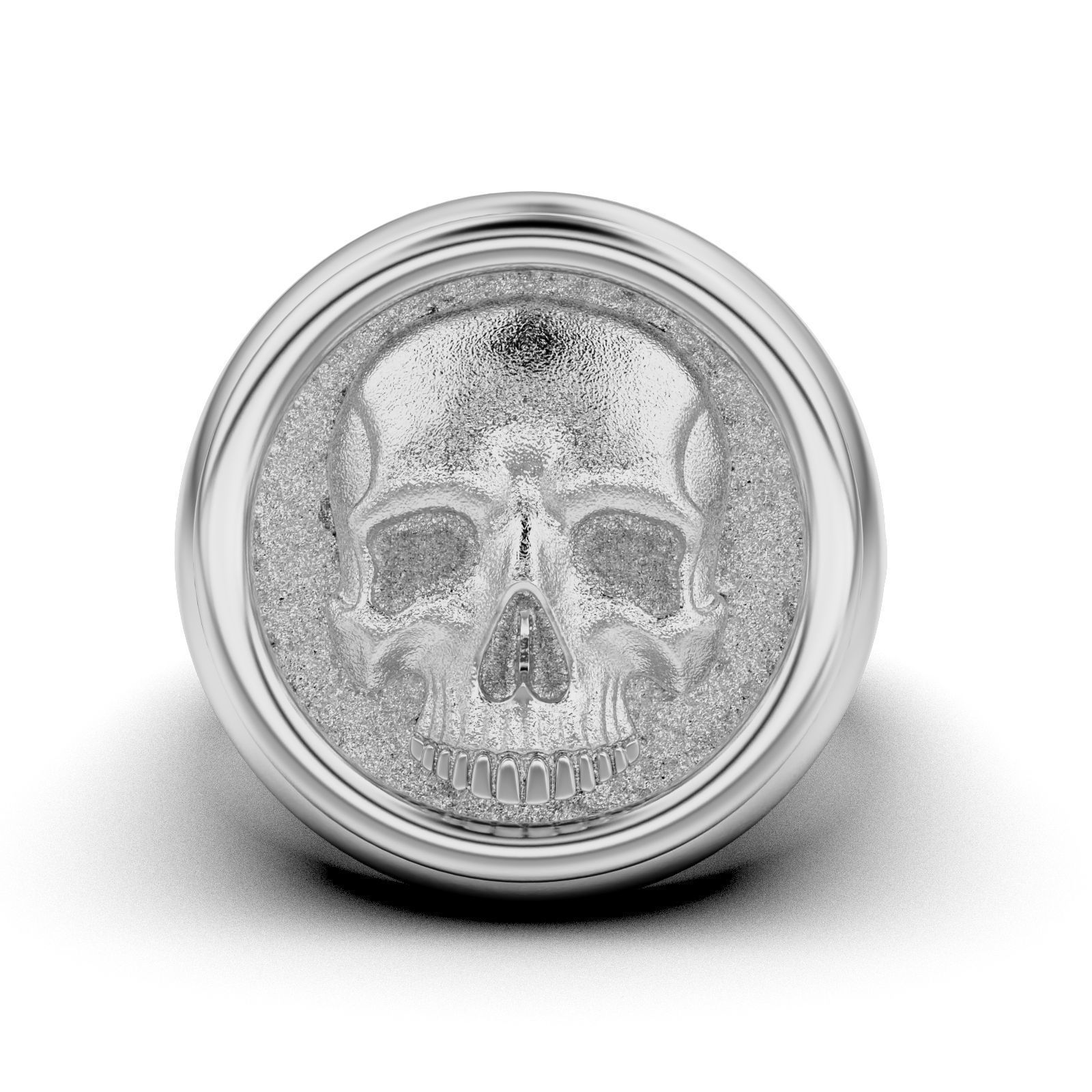 Skull Signet Ring 3D print model_26