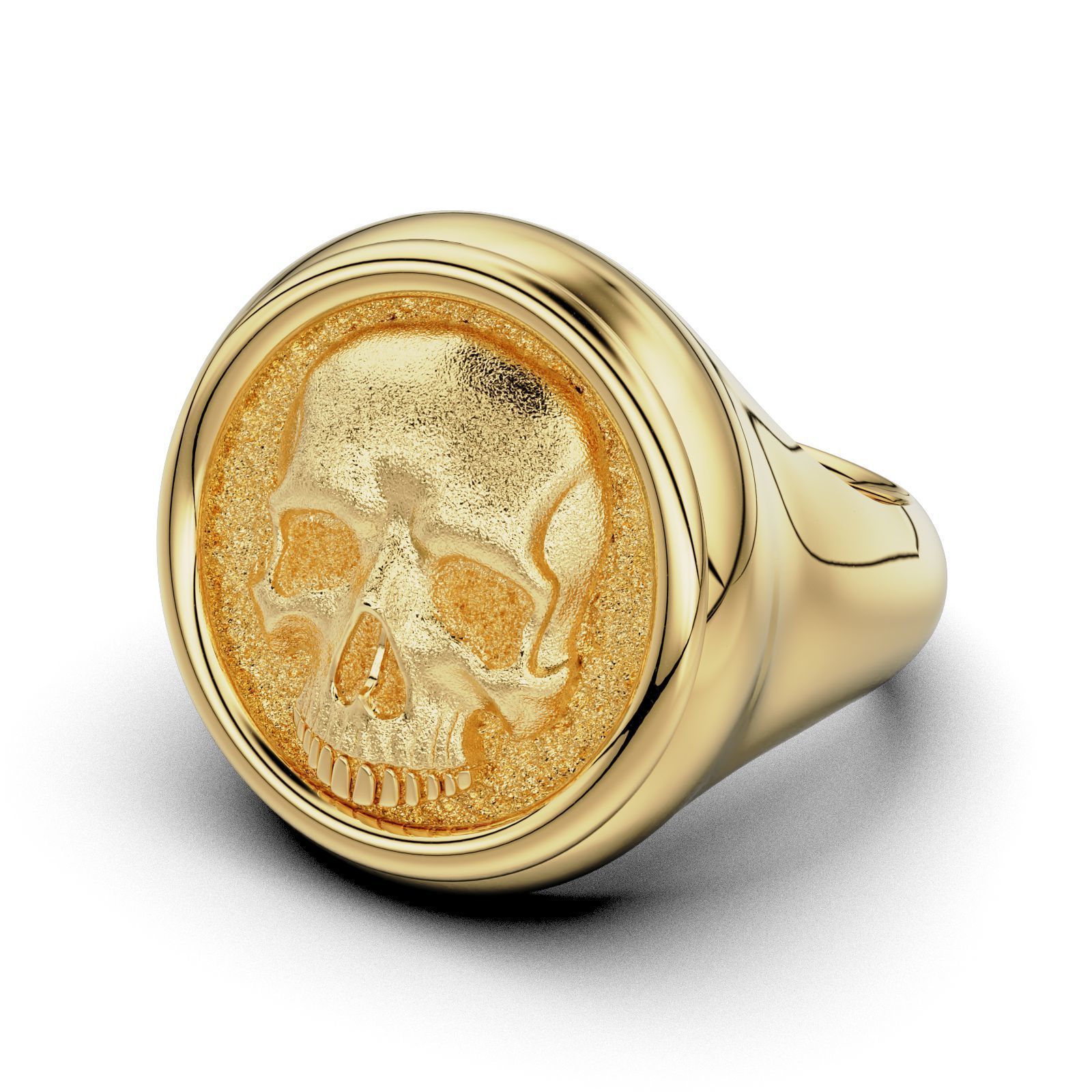 Skull Signet Ring 3D print model_27