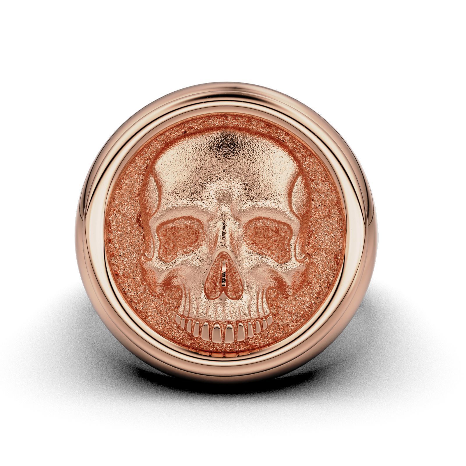 Skull Signet Ring 3D print model_19