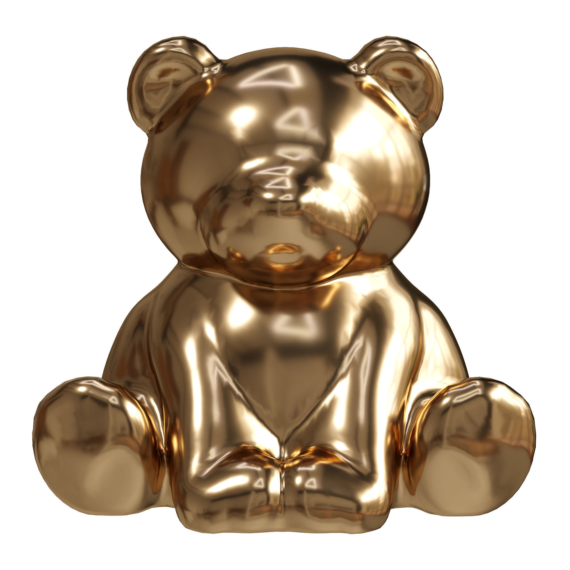 Teddy Bear Sculpture 3D model_1