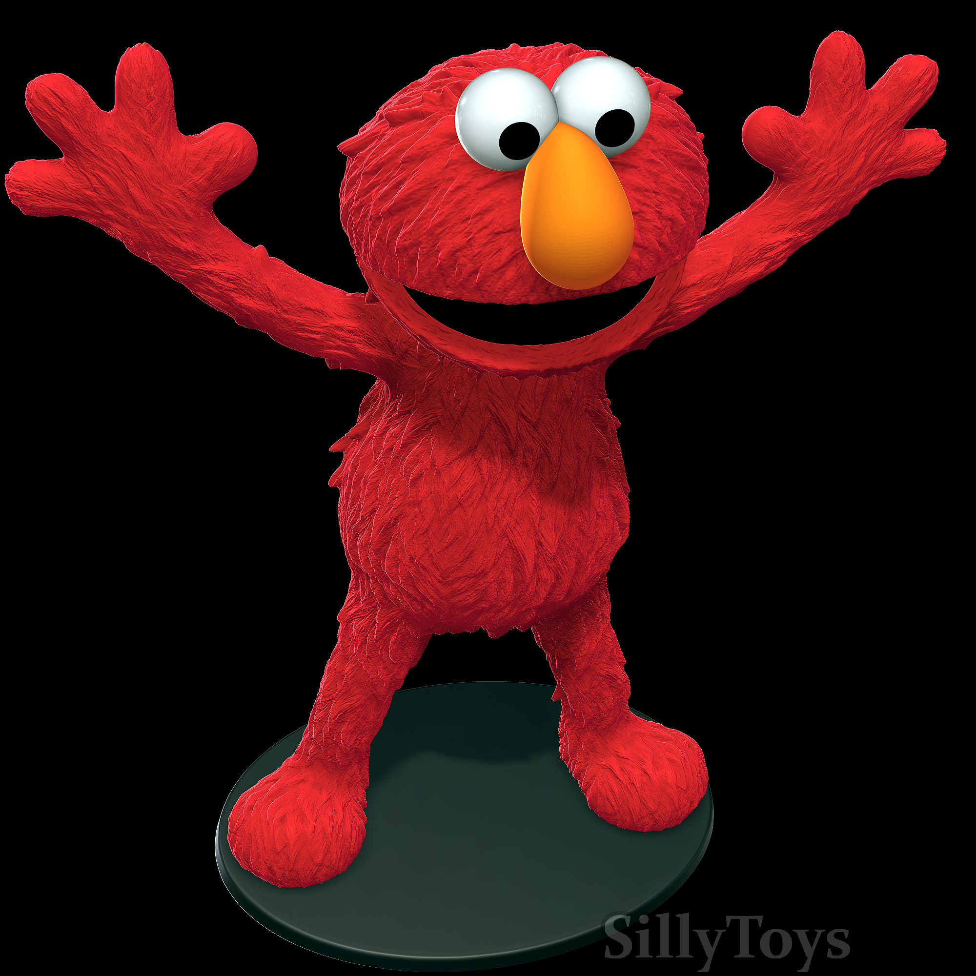 Elmo - Sesame street 3D print model_3