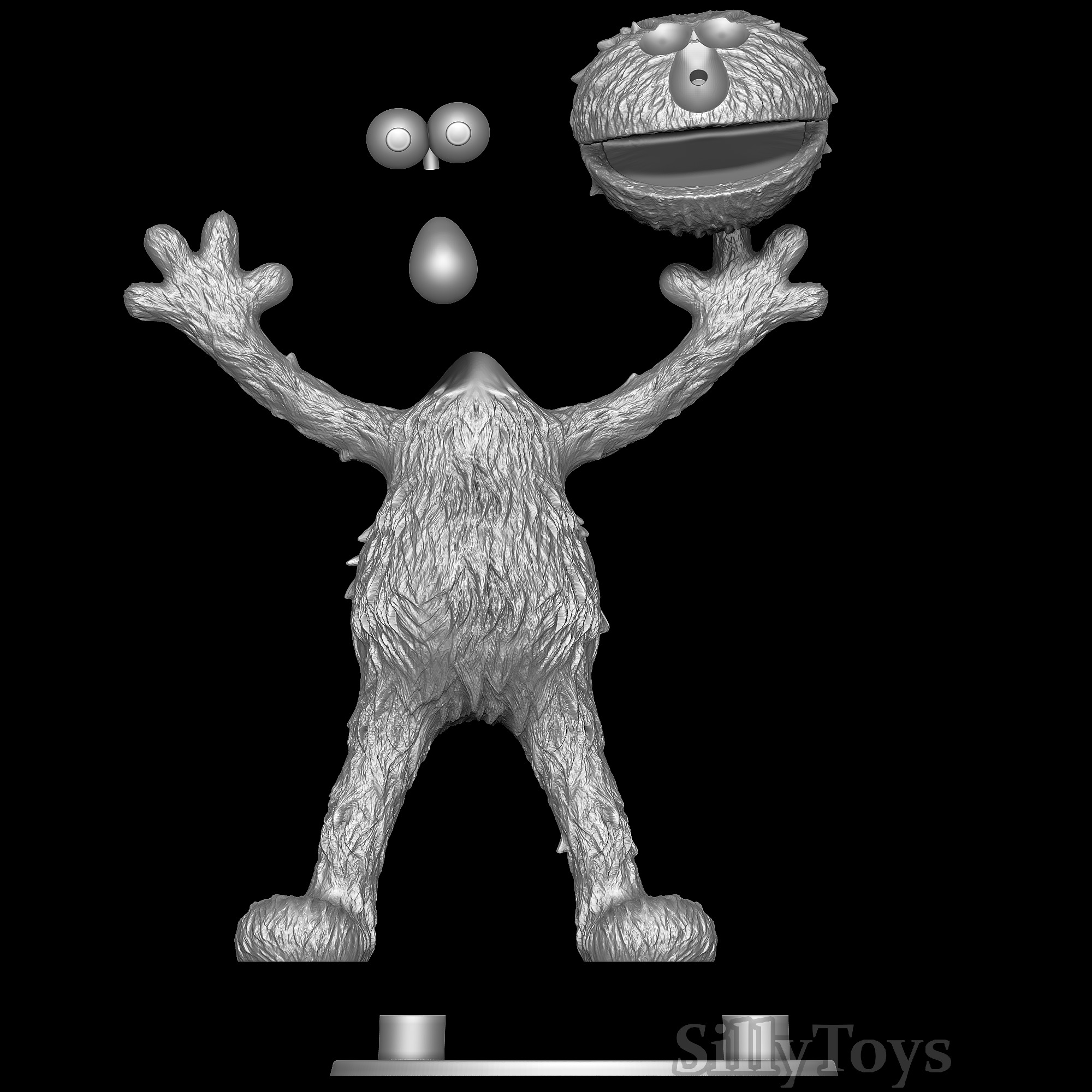 Elmo - Sesame street 3D print model_4