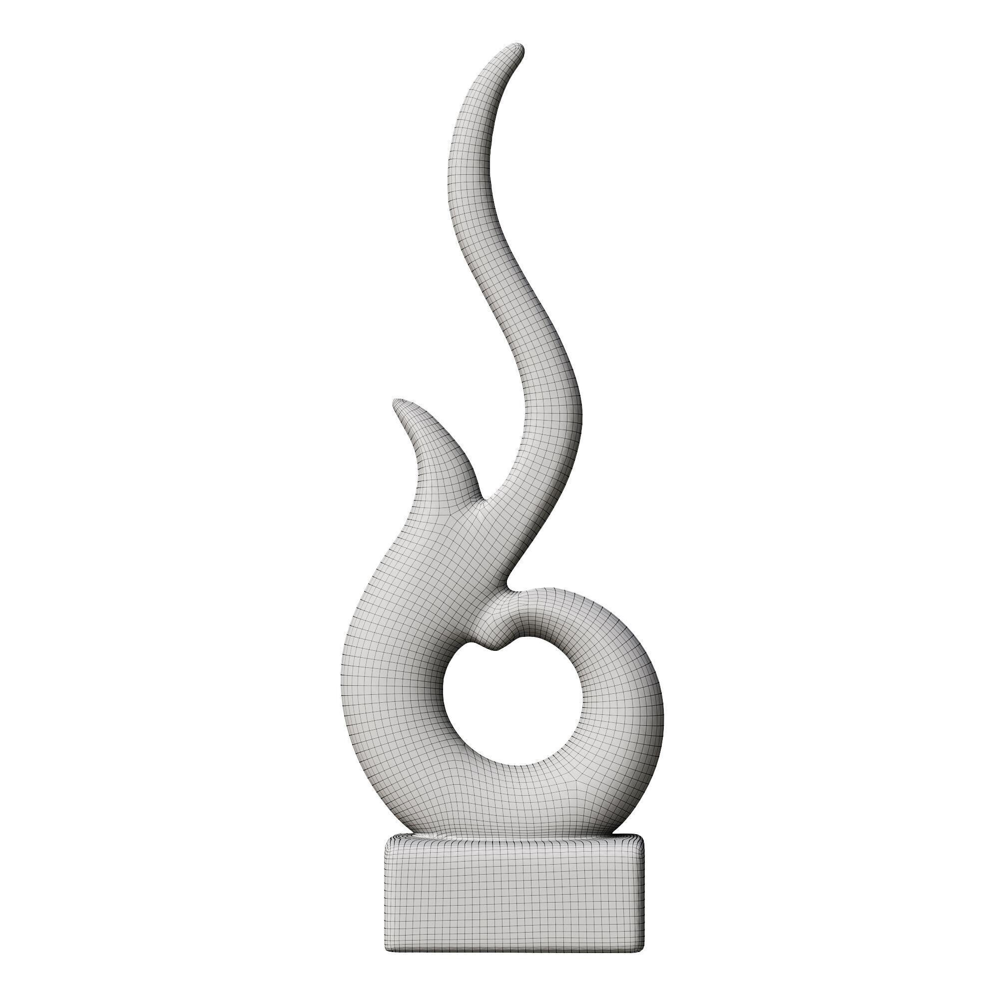 Ethereal Curve Sculpture 3D model_1