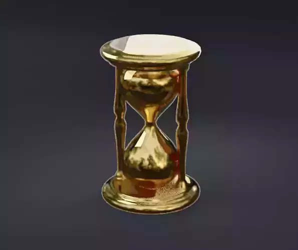 Golden Hourglass Time Symbol 