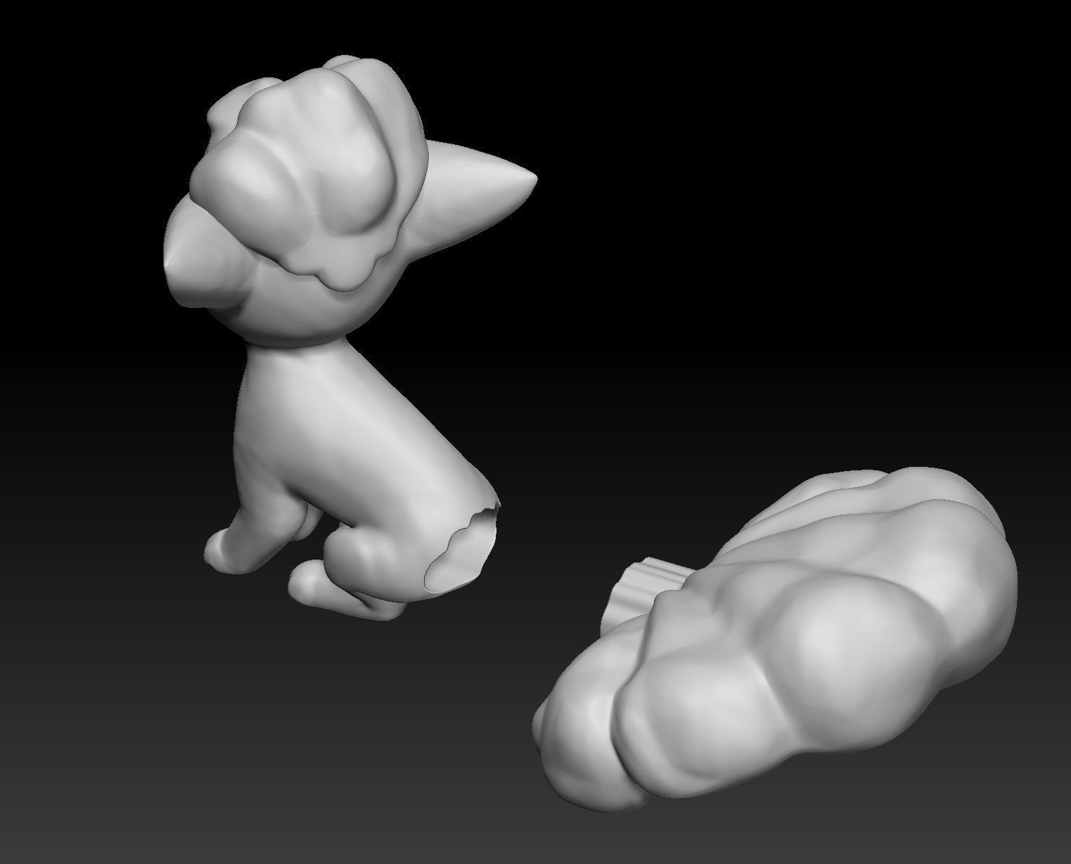 Pokemon Alolan Vulpix Ninetales 3D print model_3