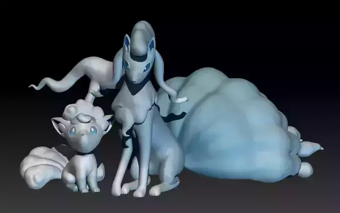 Pokemon Alolan Vulpix Ninetales