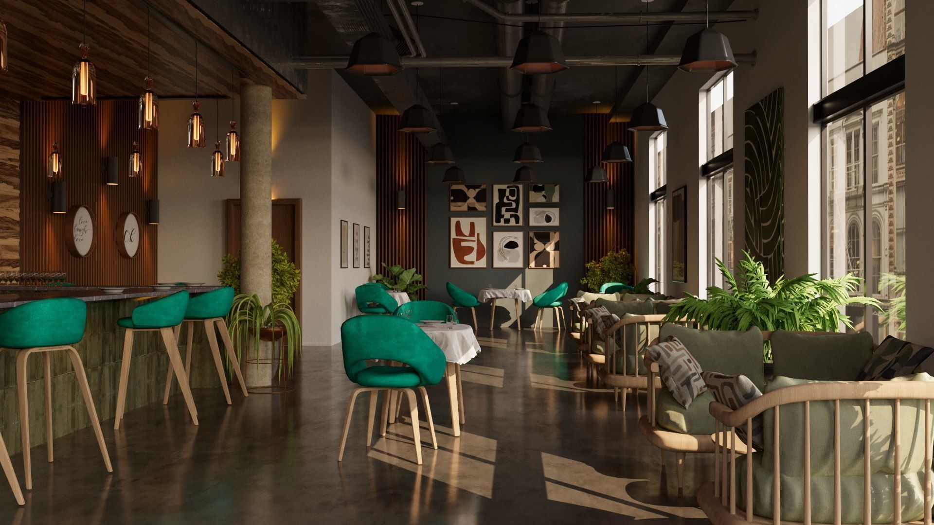 Vol 6 Collection of Coffeeshops and Restaurants 3D model_7