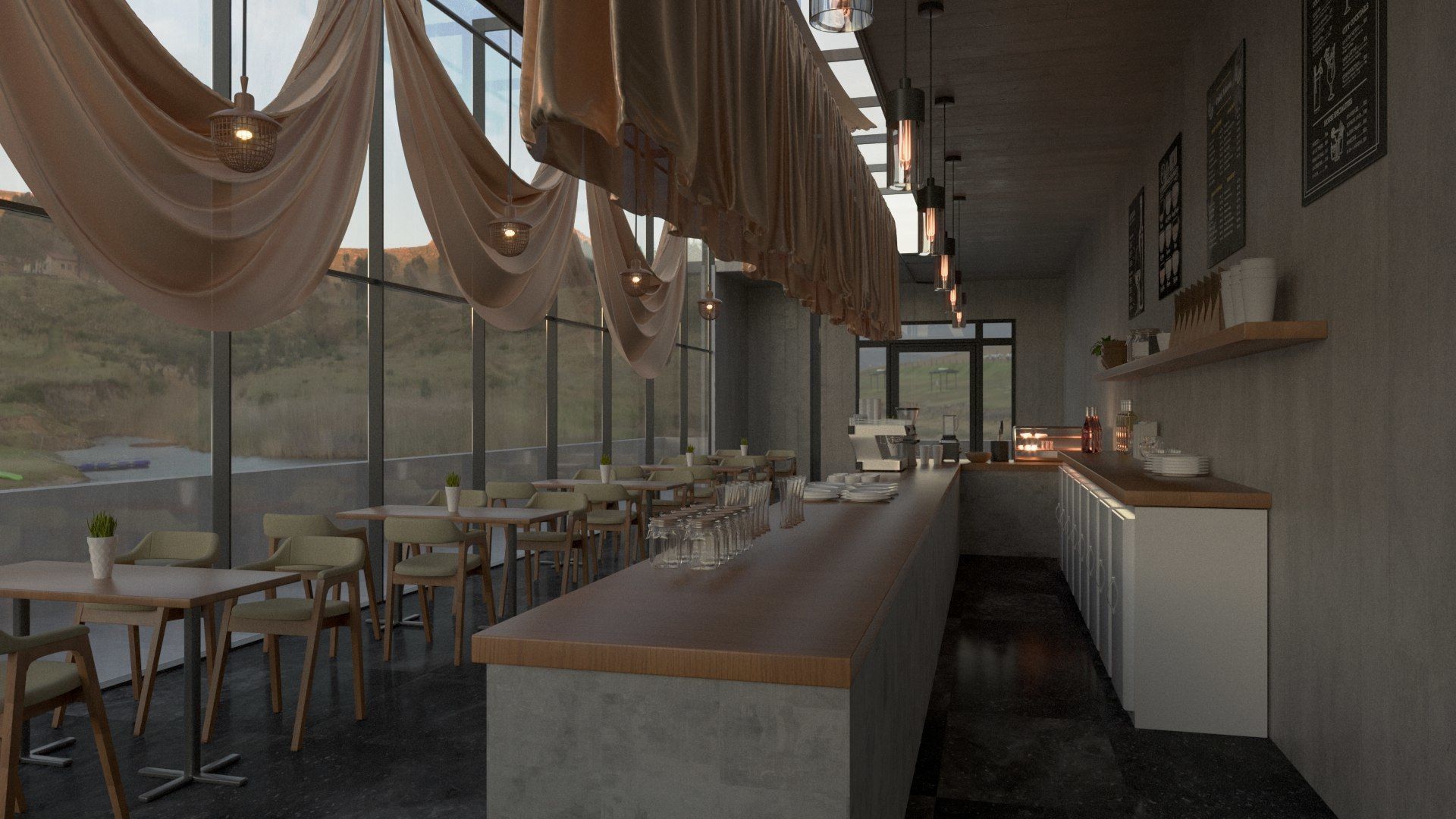 Vol 6 Collection of Coffeeshops and Restaurants 3D model_26