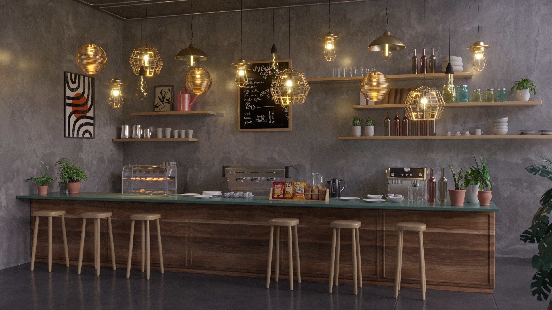Vol 6 Collection of Coffeeshops and Restaurants 3D model_37