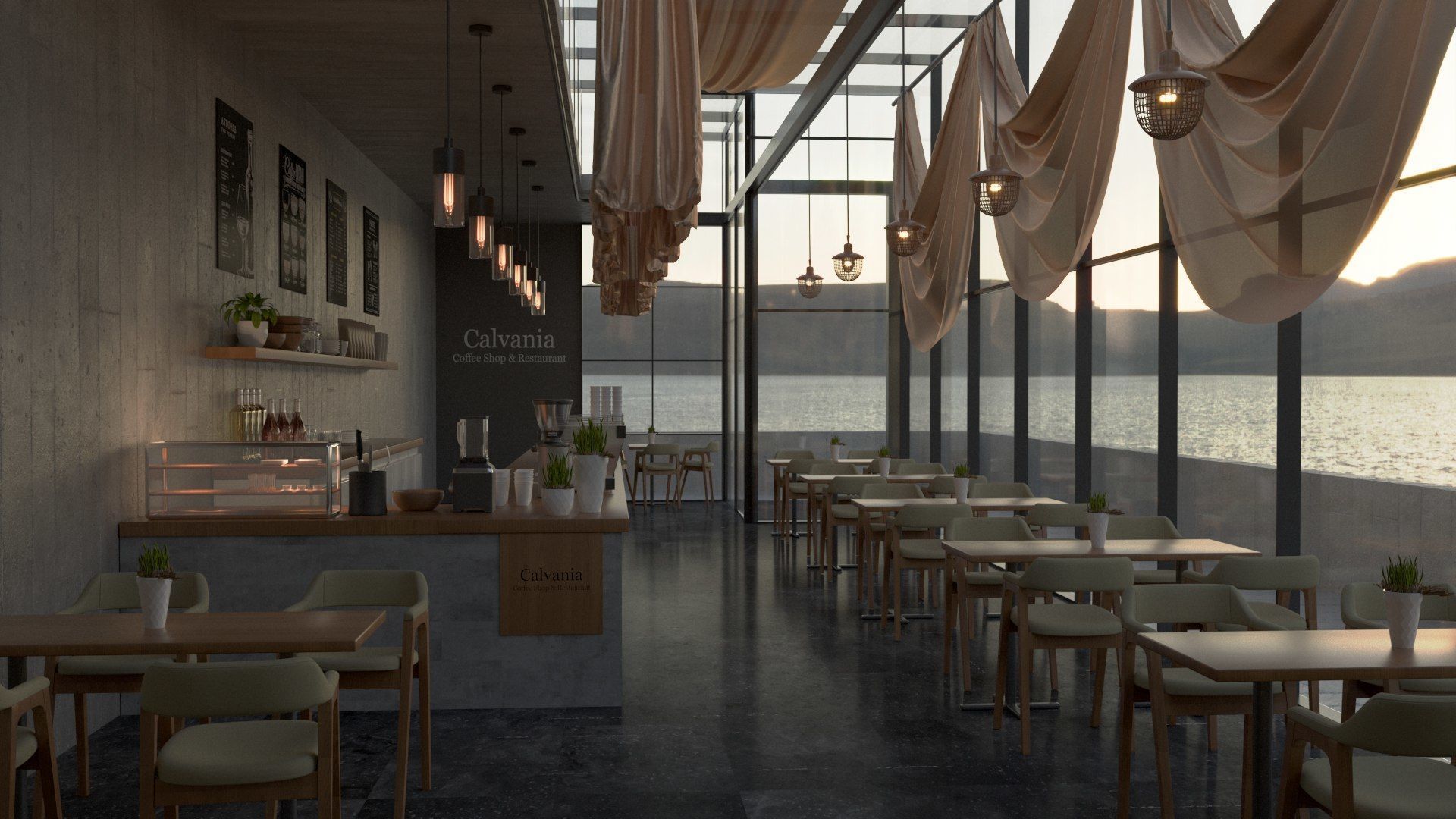 Vol 6 Collection of Coffeeshops and Restaurants 3D model_16