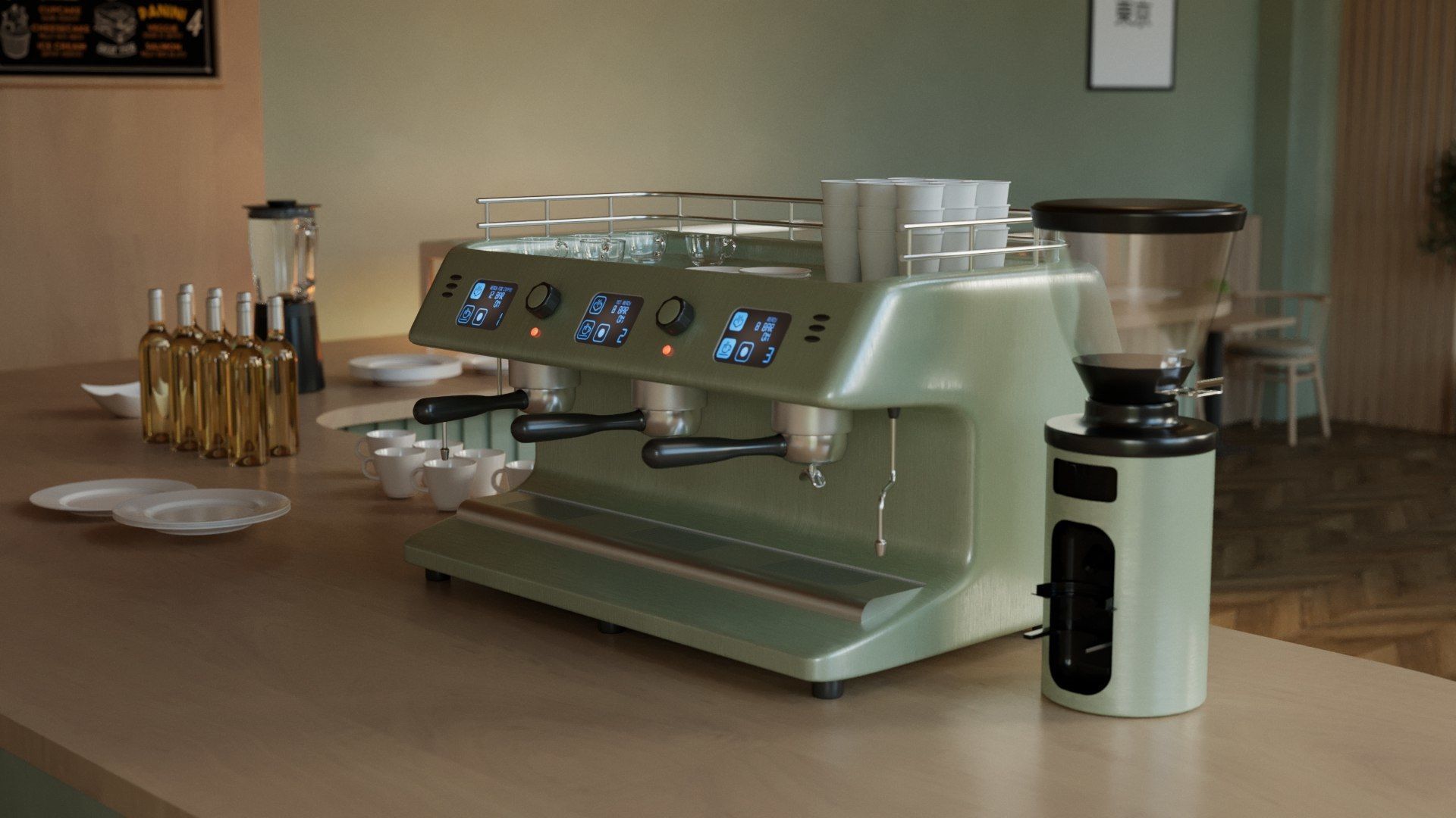 Vol 6 Collection of Coffeeshops and Restaurants 3D model_82