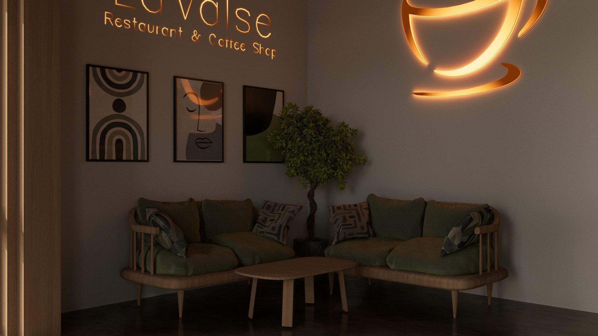 Vol 6 Collection of Coffeeshops and Restaurants 3D model_11