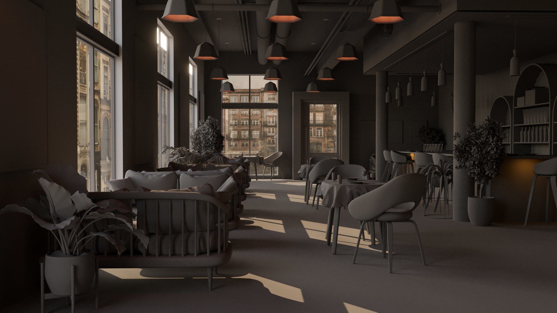 Vol 6 Collection of Coffeeshops and Restaurants 3D model_2