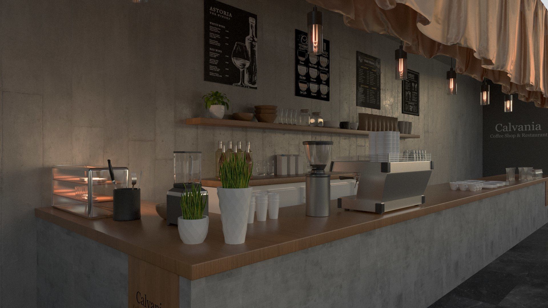 Vol 6 Collection of Coffeeshops and Restaurants 3D model_22