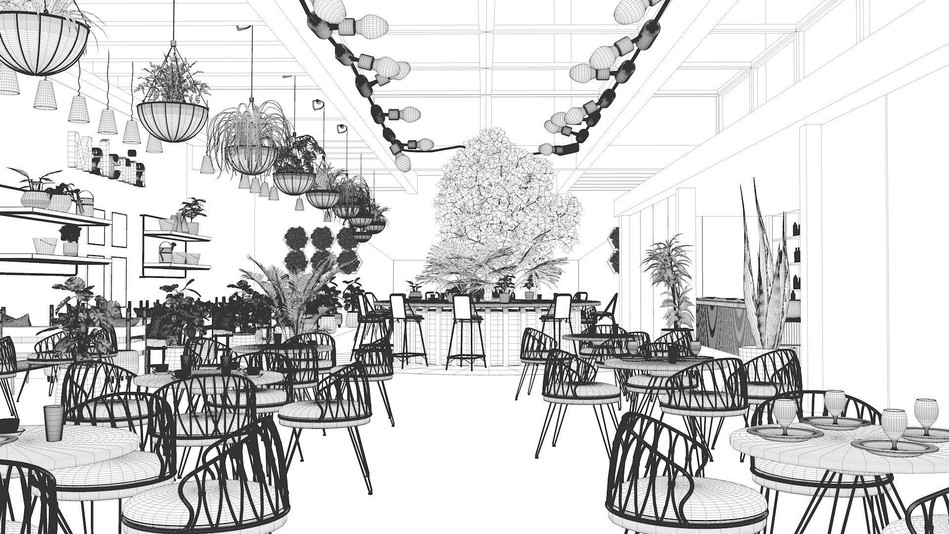 Vol 6 Collection of Coffeeshops and Restaurants 3D model_104