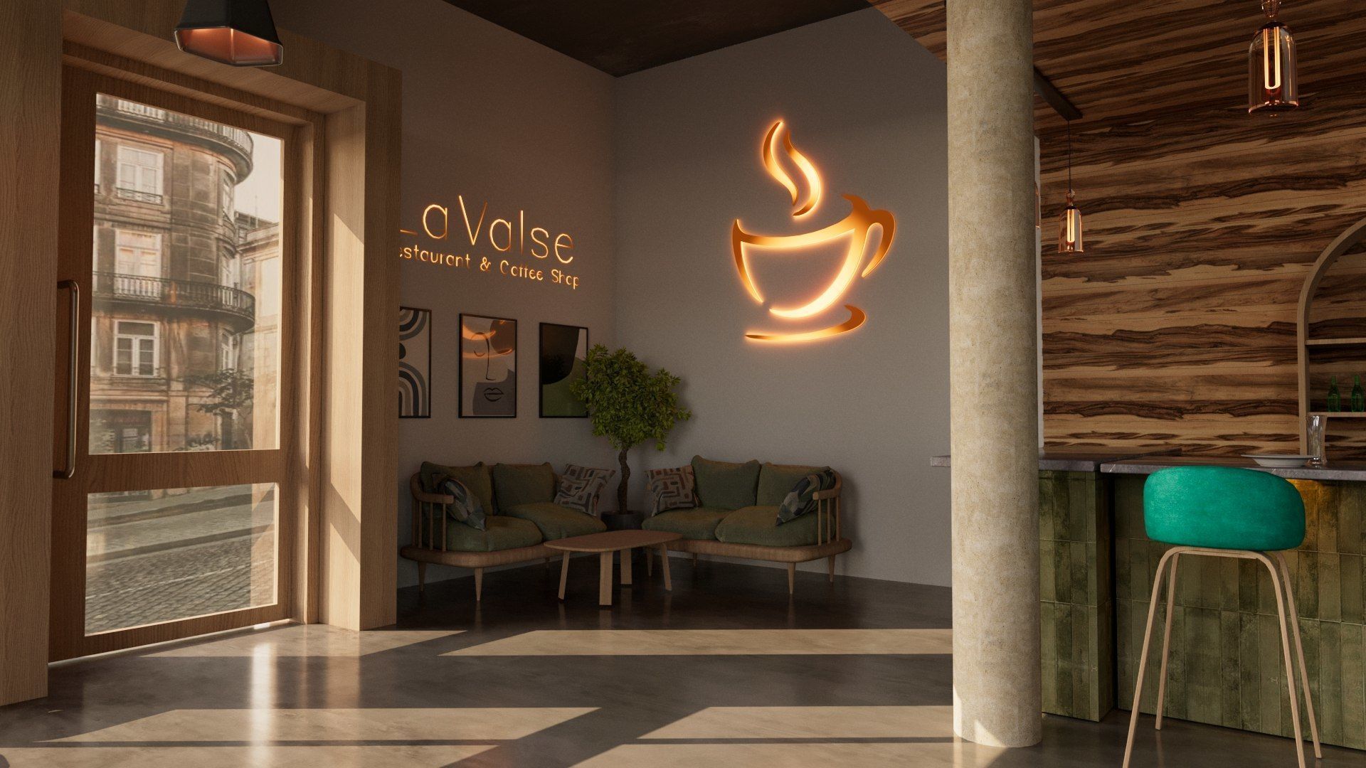 Vol 6 Collection of Coffeeshops and Restaurants 3D model_15