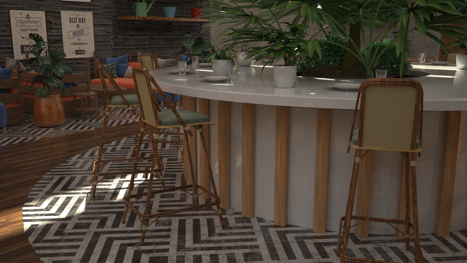 Vol 6 Collection of Coffeeshops and Restaurants 3D model_94